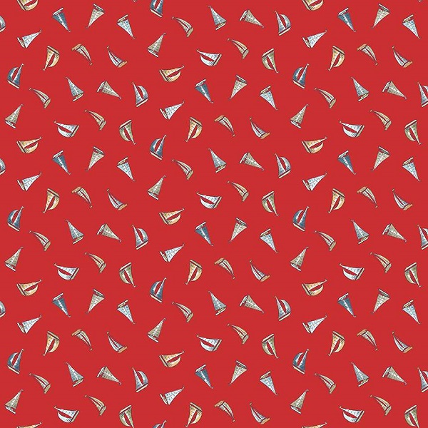 080_R Sail Away Red High Tide by Makower