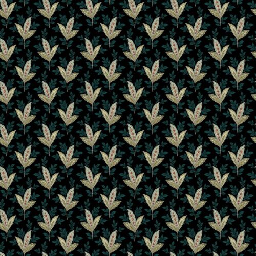 1376-K Set Leaf Charcoal Dahlia Edyta Sitar