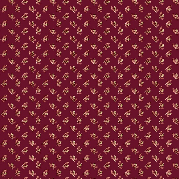 1377-R Holly Leaf Red Dahlia Edyta Sitar