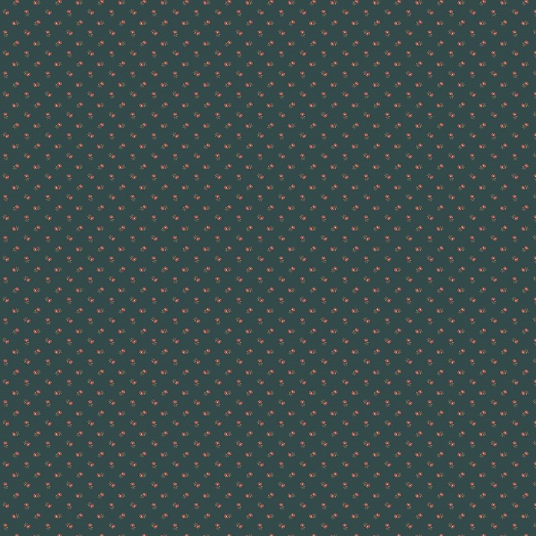 1383-T Tossed Daisy Blue Dahlia Edyta Sitar