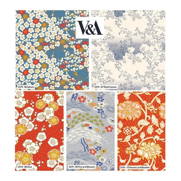 Serenity in Japan Sakura Fat Quarter Pack (5pcs) V&A