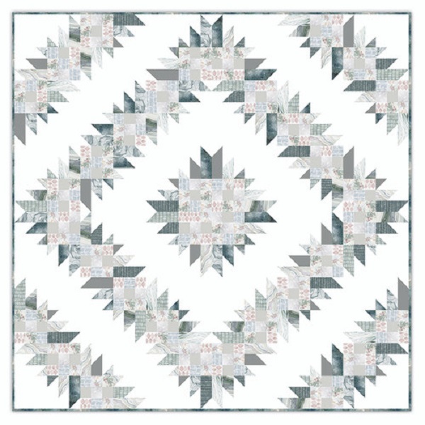 Burst Revisited Quilt Kit, Brushstrokes by Shell Rummel Burst Revisited Quilt Kit, Brushstrokes by Shell Rummel