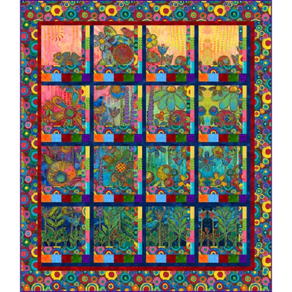 Checkered Path Quilt Kit Garden Delight Sue Penn