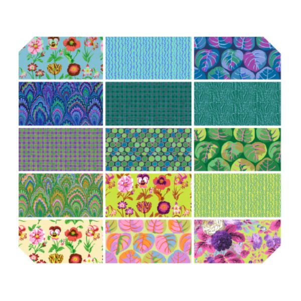 Cool 5 inch Charm Pack Kaffe Fassett Collective Spring 2025 Branded