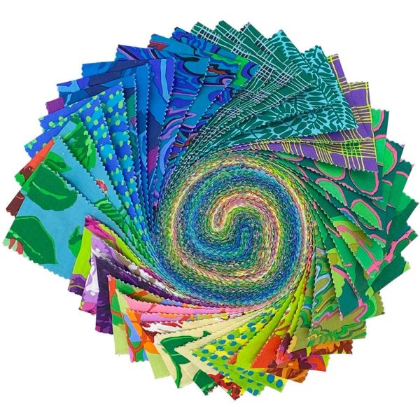 FB4DRGP.COOLFEB25 Cool 2.5" Design Roll Pack (40pc): Kaffe Fassett Collective Spring 2025 (FreeSpirit Branded)