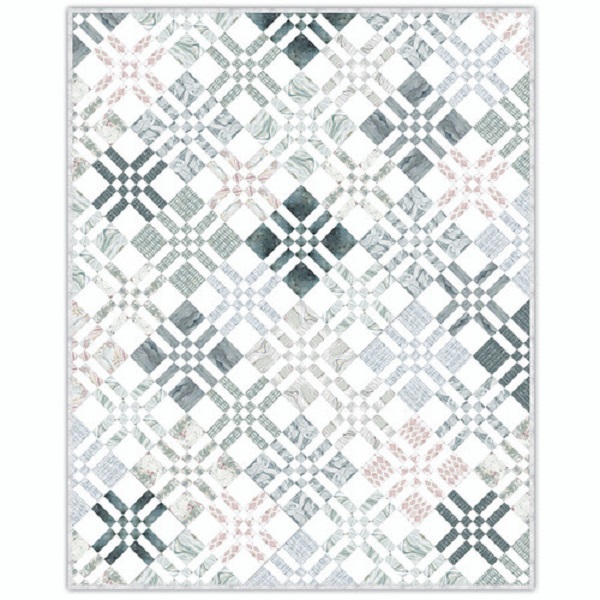 Olive and Hazel Quilt Kit, Brushstrokes by Shell Rummel