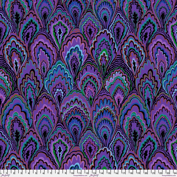 PWGP207.PURPLE Marble Scallops Kaffe Fassett Collective Spring 2025