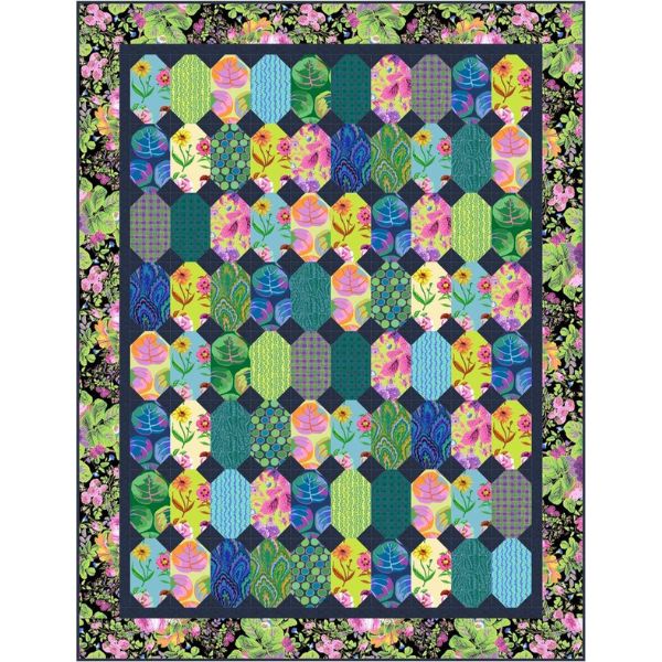 Pods Quilt Kit Cool Kaffe Fassett Collective Spring 2025