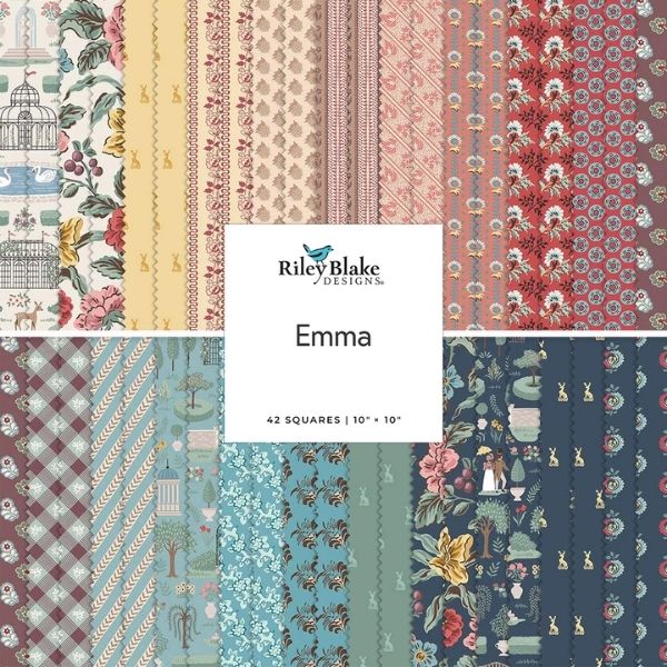 10-16530-42 Emma 10 inch Charm Pack by Riley Blake