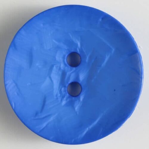 45mm Cobalt Blue Button Round 2-Hole Rustic (1-34in) (390213)