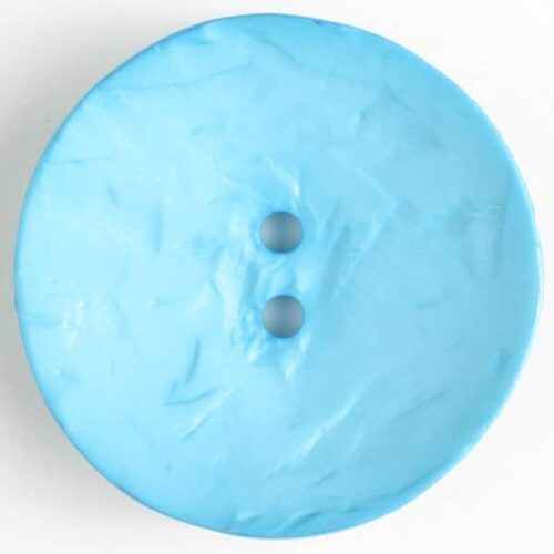 45mm Light Blue Button Round 2-Hole Rustic (1-34in) (390240)