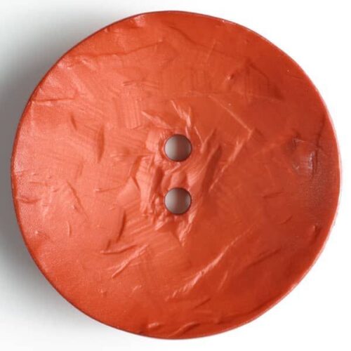 45mm Orange Button Round 2-Hole Rustic (1-34in) (390170)