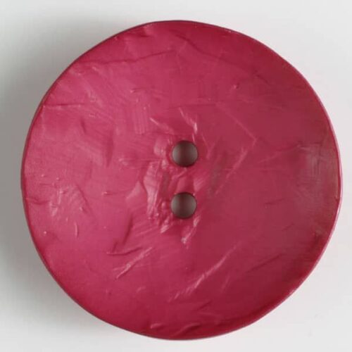45mm Fuchsia Pink Button Round 2-Hole Rustic (1-34in) (390175)