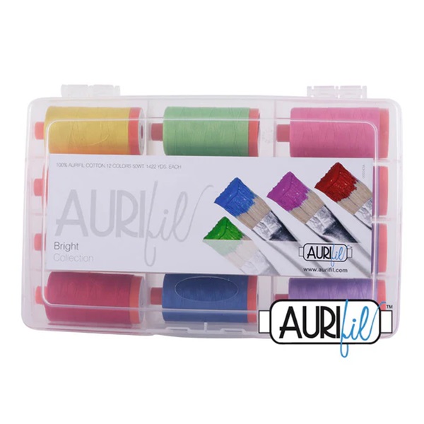 Bright Thread Collection by Aurifil AC50BR12 Box