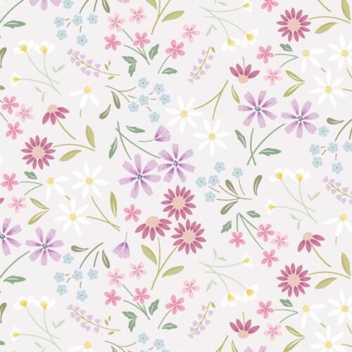 CC51.2 Sleeping Bloom Pale Mink The Pressed Flower Collection by Cassandra Connolly for Lewis & Irene