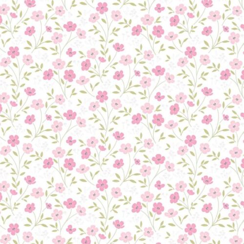 CC54.1 Timeless Blossom White The Pressed Flower Collection by Cassandra Connolly for Lewis & Irene