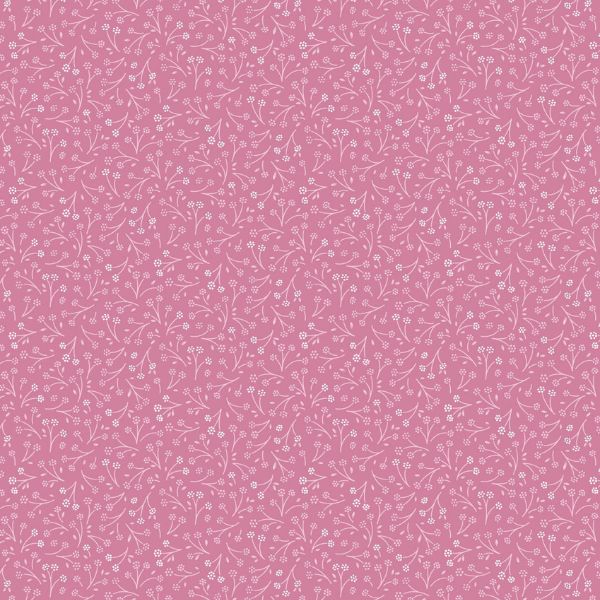 CC55.2 Pressed Posy Cerise The Pressed Flower Collection by Cassandra Connolly for Lewis & Irene