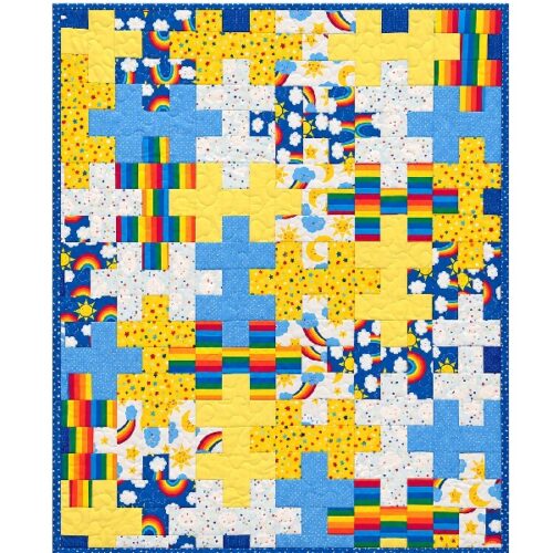 Happy Puzzle Quilt Kit