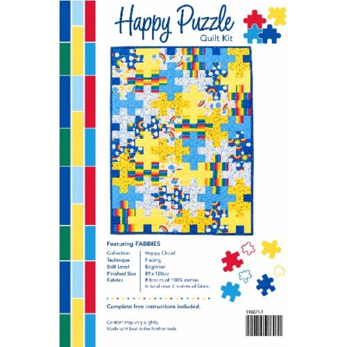 Happy Puzzle Quilt Kit Cover