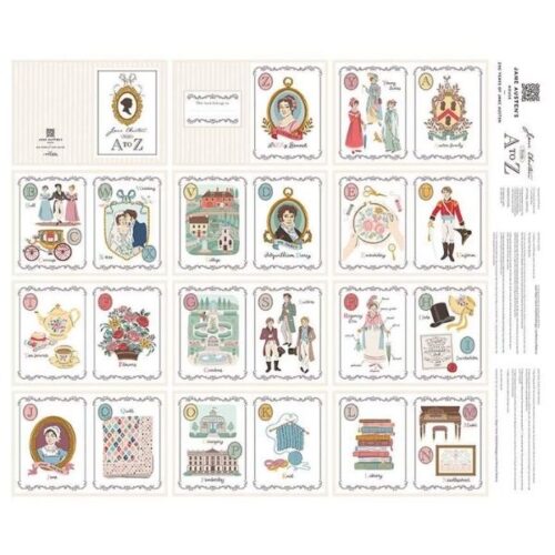 PD16547-Panel Jane Austen Soft Book Panel Emma by Riley Blake