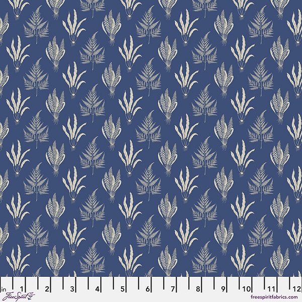 PWSA078.COBALT SM Woodland Ferns, Country Romance by Sanderson
