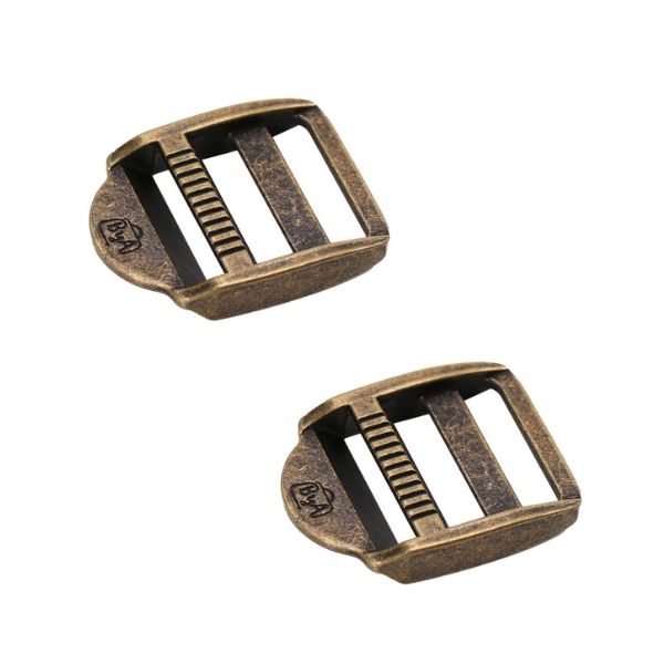 Strap Adjuster 1 inch Antique Brass Set of Two - HAR1STAABTWO