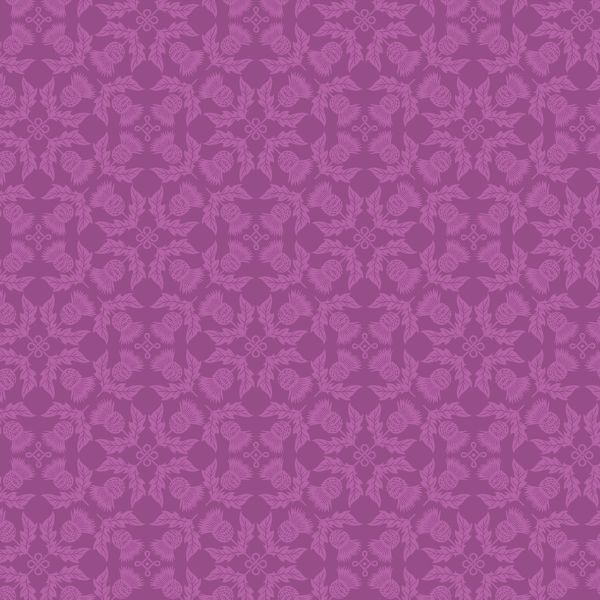 A874C Thistle on Highland Purple Highlands by Lewis & Irene