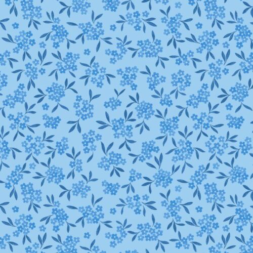 A915B Forget Me Not on Light Blue Forget-Me-Not Lane by Lewis & Irene