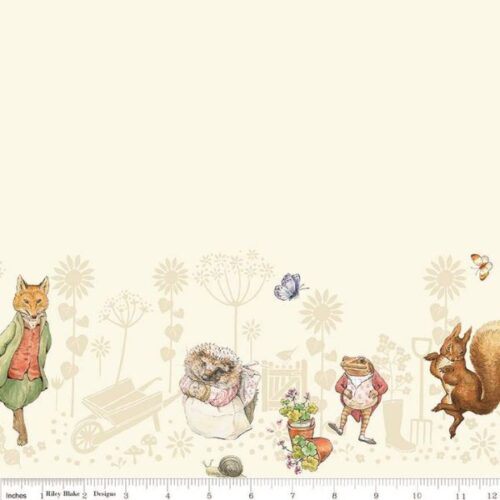 CD15867 Border Print Cloud Peter Rabbit & Friends by Riley Blake