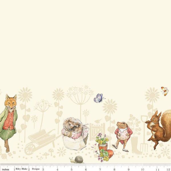CD15867 Border Print Cloud Peter Rabbit & Friends by Riley Blake