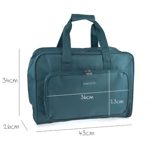 MR4660TEAL Sewing Machine Bag Teal Dimensions