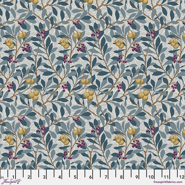 PWWM117.SLATE Arbutus Red House by Morris & Co.