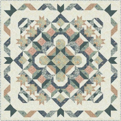 Stellar Starburst Ivory Quilt Kit, Morris & Co.