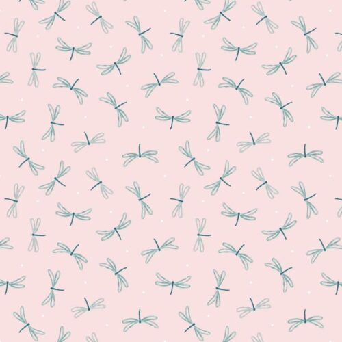 A626.2 Dragonfly on Palest Pink On the Lake by Lewis & Irene