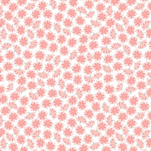 A628.2 Pink Lillies on Cream On the Lake by Lewis & Irene