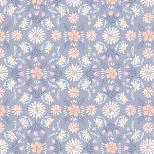 A903C Honey Sweet Flowers on Soft Lilac Honey Sweet by Lewis & Irene