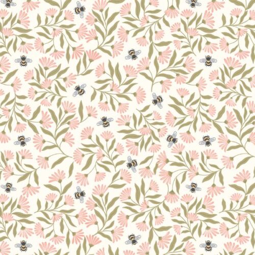 A904A Honey Sweet Bees on Cream Honey Sweet by Lewis & Irene