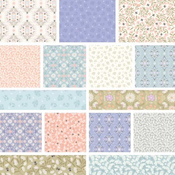 Honey Sweet Fat Quarter Pack by Lewis & Irene