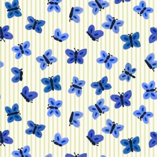 WB043 Little Butterflies Sky Patchwork Collection by Wee Blue Bell