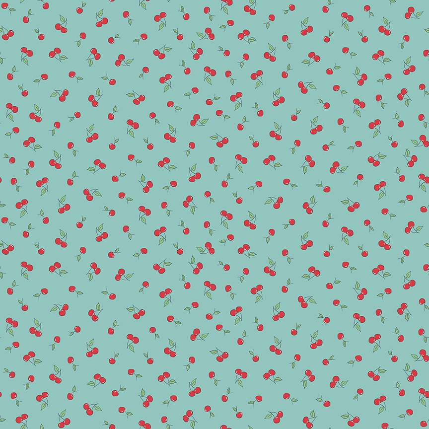094_T_cherry-crush Teal, Afternoon Tea by Makower