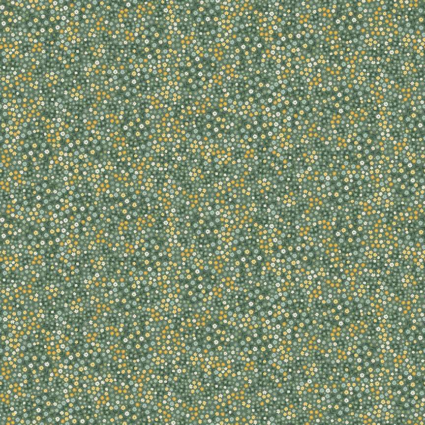 100_T Mini Blooms Teal, Hello Autumn by Makower