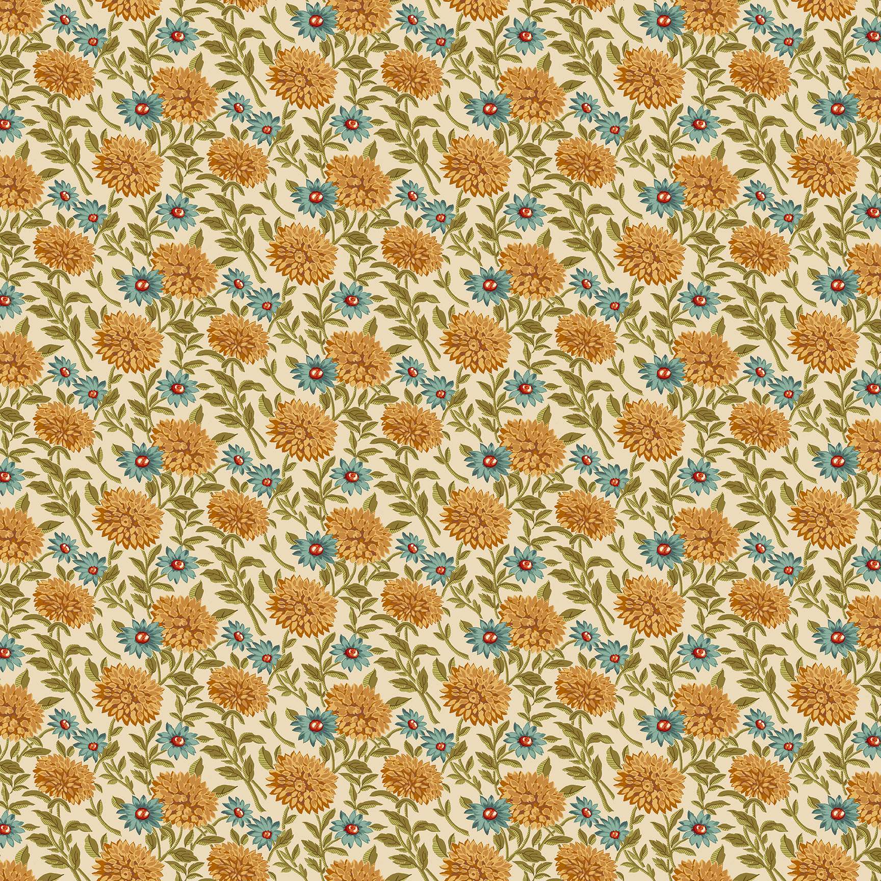 1543-L Woodland Bloom Almond, Autumn Woods by Renee Nanneman