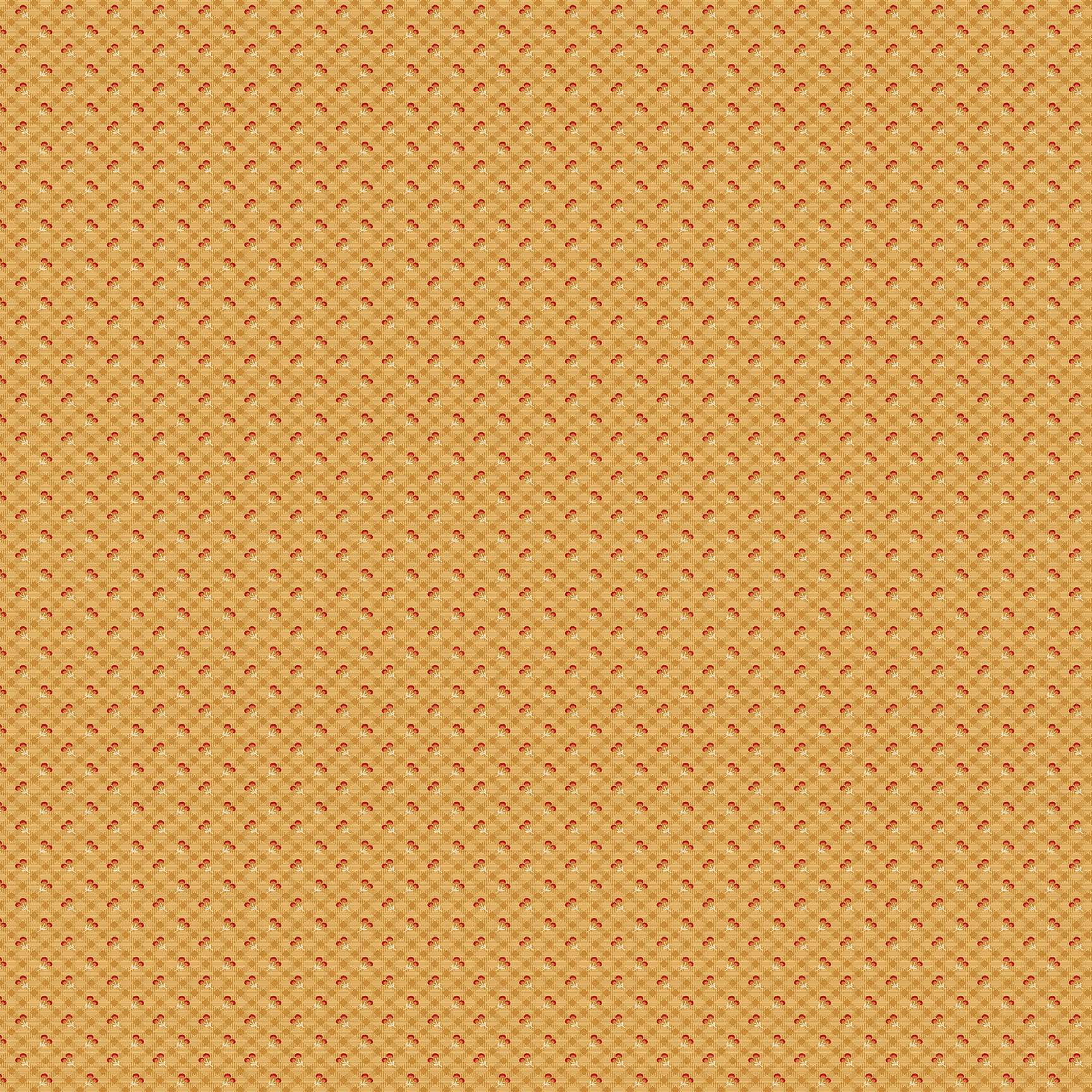 1549-Y Harvest Check Caramel, Autumn Woods by Renee Nanneman