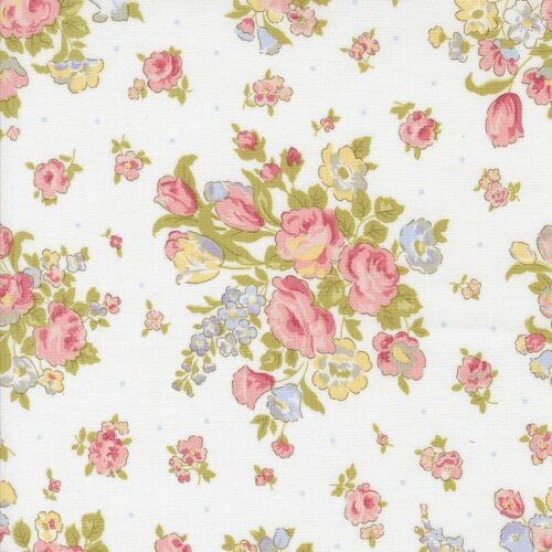 18780 11 Main Floral Off White, Memory Lane by Brenda Riddle Designs
