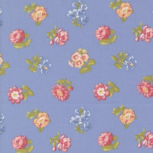 18781 15 Field Floral Blue, Memory Lane by Brenda Riddle Designs
