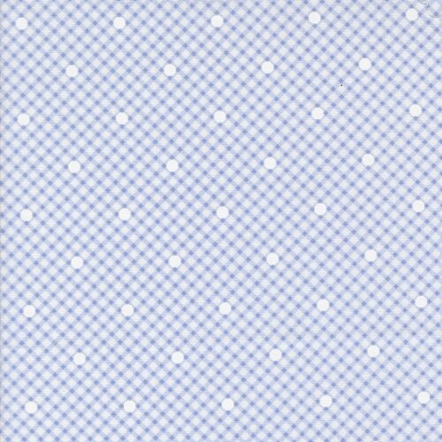 18784 25 Gingham and Dots Blue, Memory Lane by Brenda Riddle Designs