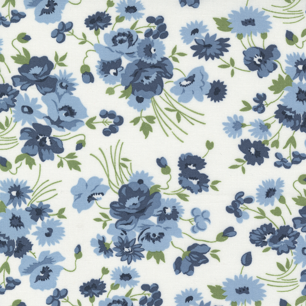 55260 11 Somerset Florals Cream Multi, Nantucket Summer by Camille Roskelley