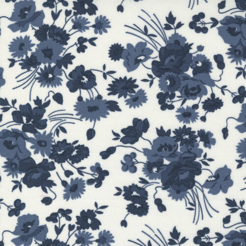 55260 21 Somerset Florals Cream Navy, Nantucket Summer by Camille Roskelley