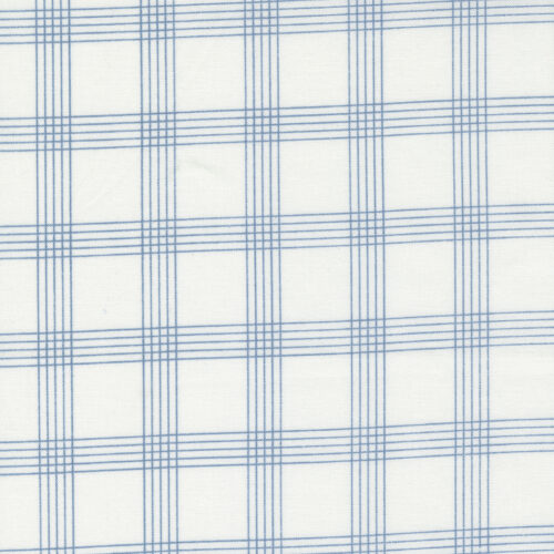 55262 24 Plaid Cream Blue, Nantucket Summer by Camille Roskelley