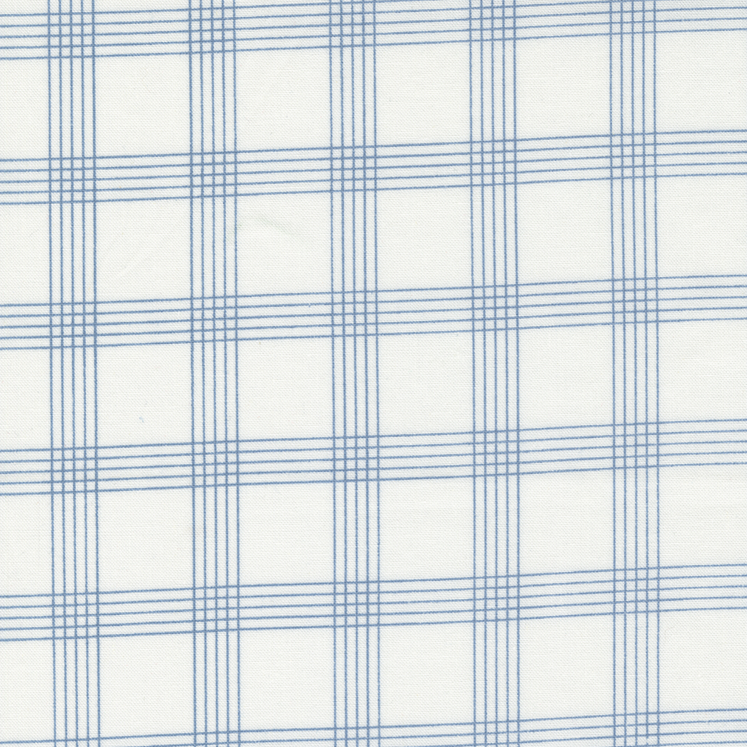 55262 24 Plaid Cream Blue, Nantucket Summer by Camille Roskelley